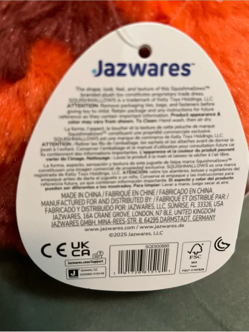 RARE Squishmallow Jazwares 9” Mei Red Panda Turning Red Disney Pixar NWT